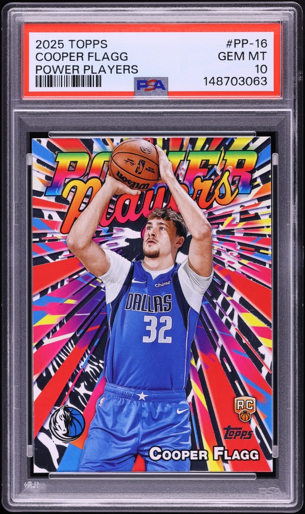 2025 Topps Power Players Cooper Flagg ROOKIE #PP-16 PSA 10 GEM MINT