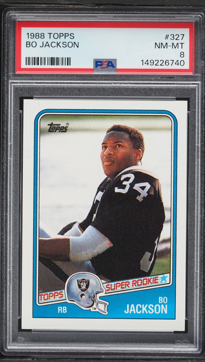 1988 Topps Football Bo Jackson ROOKIE #327 PSA 8 NM-MT