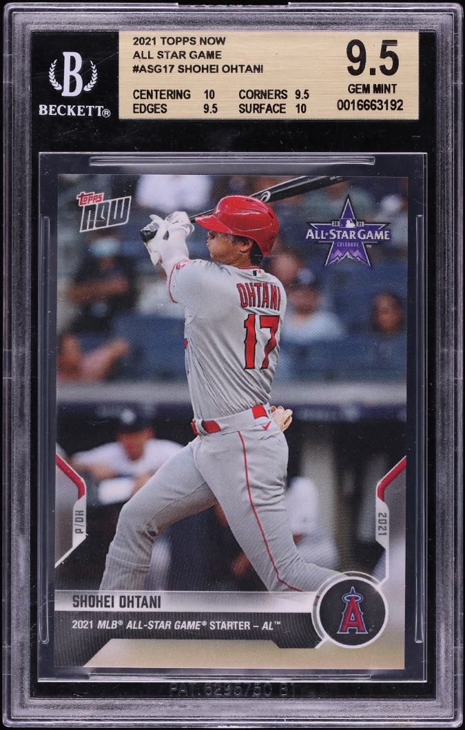 2021 Topps Now All-Star Game Shohei Ohtani #ASG-17 BGS 9.5 GEM MINT