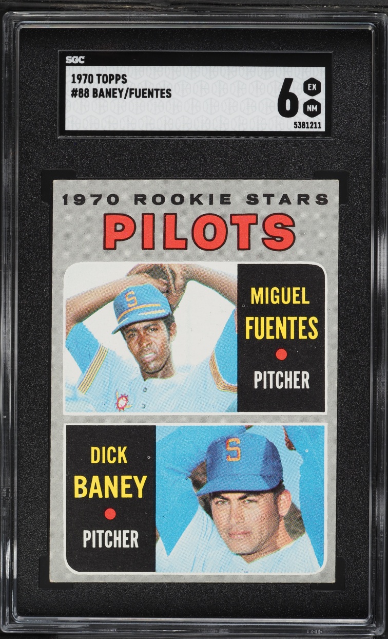 1970 Topps Dick Baney Miguel Fuentes ROOKIE #88 SGC 6 EXMT
