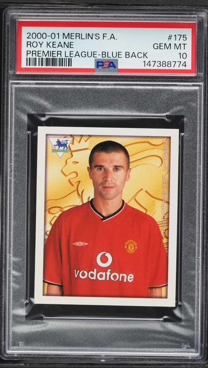 2000 Merlin's FA Premier League 2001 Blue Back Roy Keane #175 PSA 10 GEM MINT