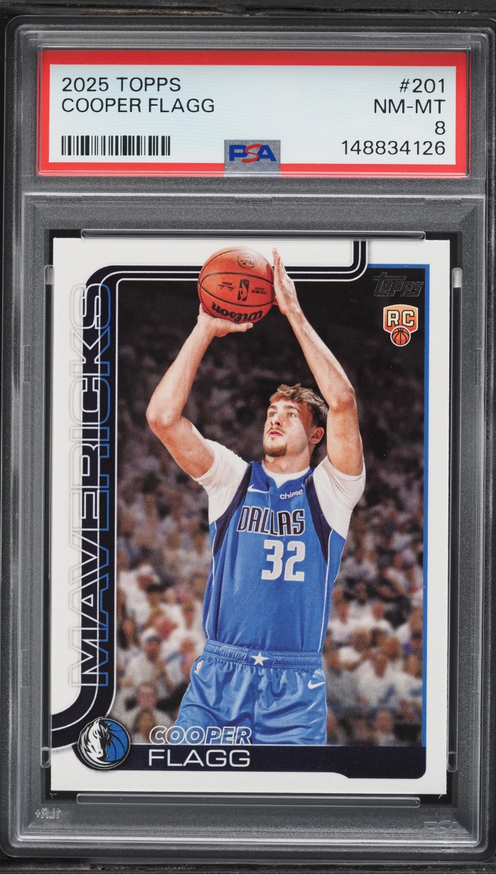 2025 Topps Basketball Cooper Flagg ROOKIE #201 PSA 8 NM-MT