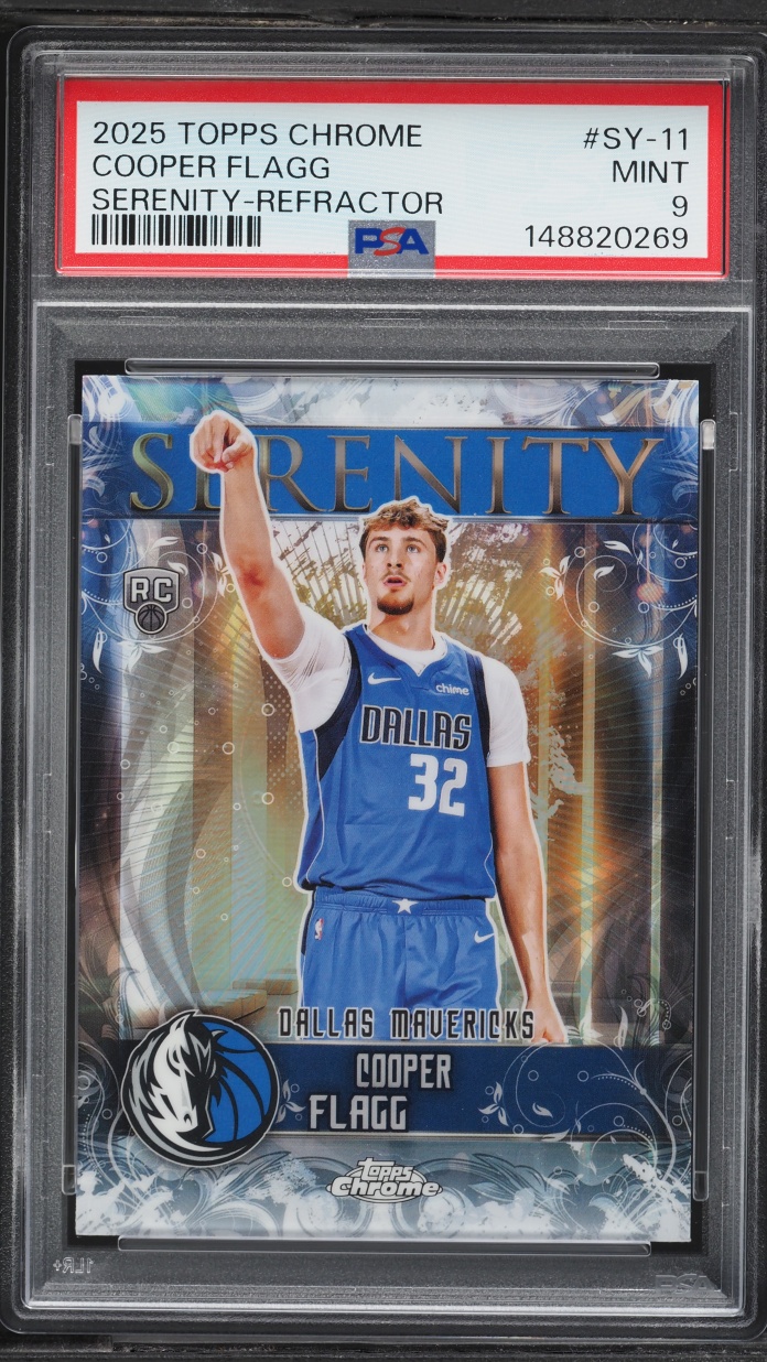 2025 Topps Chrome Serenity Refractor Cooper Flagg ROOKIE #SY-11 PSA 9 MINT