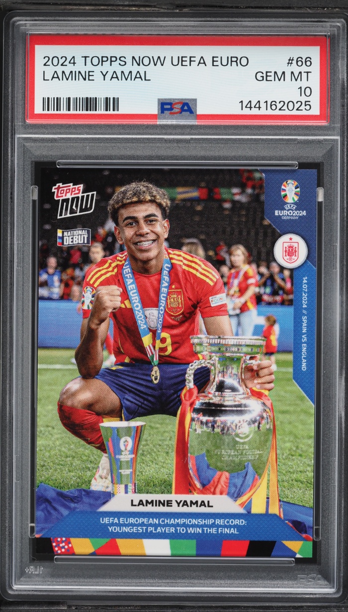 2024 Topps Now UEFA Euro Lamine Yamal #66 PSA 10 GEM MINT