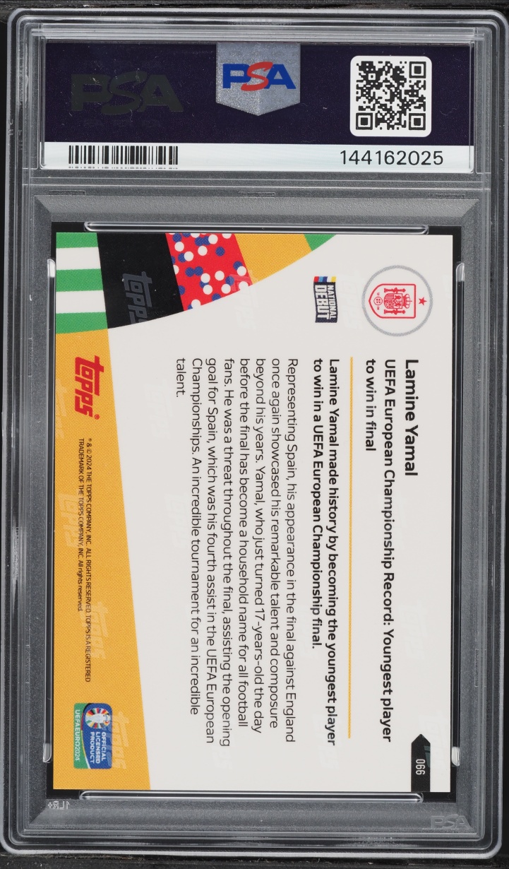 2024 Topps Now UEFA Euro Lamine Yamal #66 PSA 10 GEM MINT