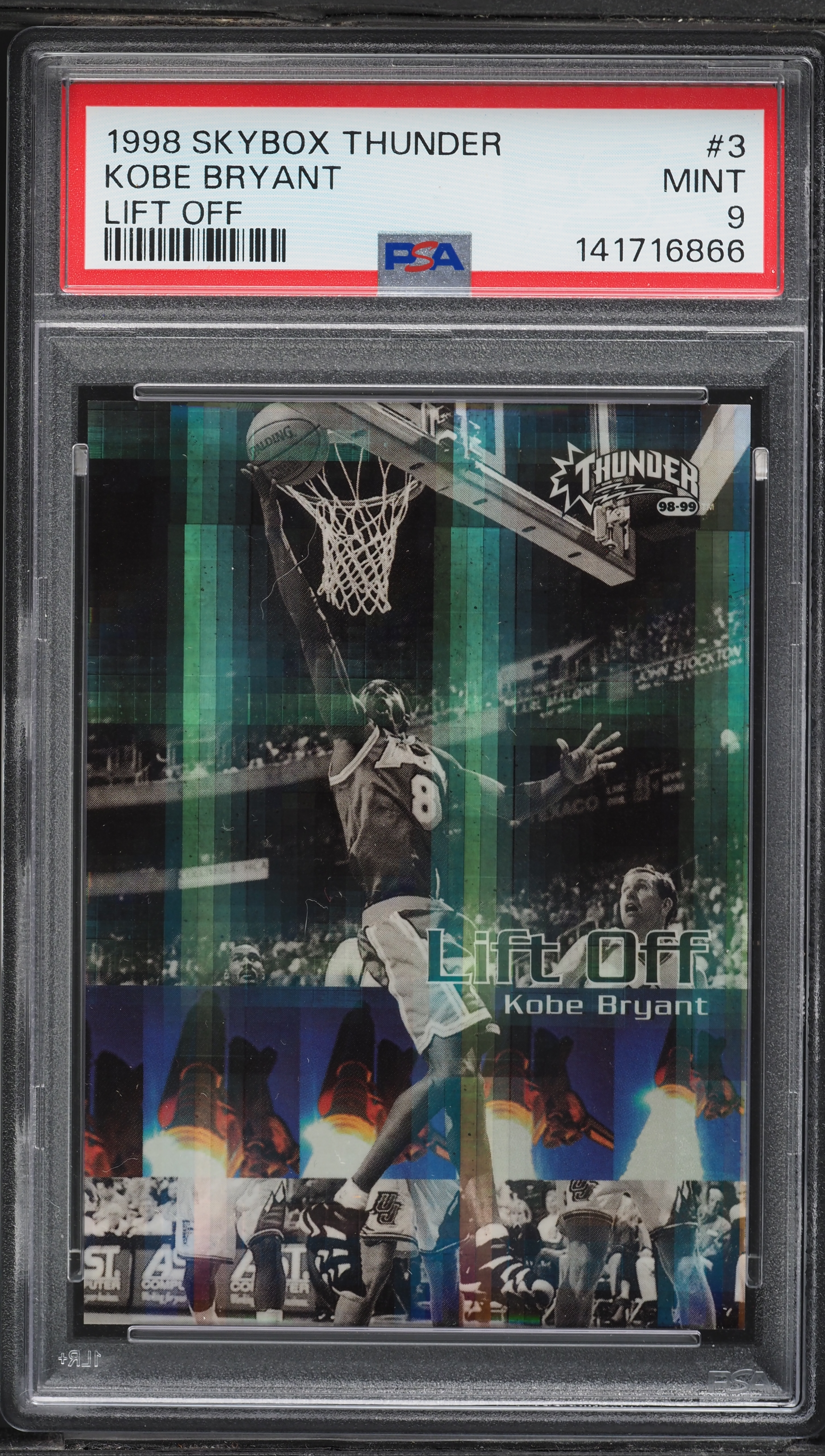 1998 Skybox Thunder Lift Off Kobe Bryant #3 PSA 9 MINT on Fanatics