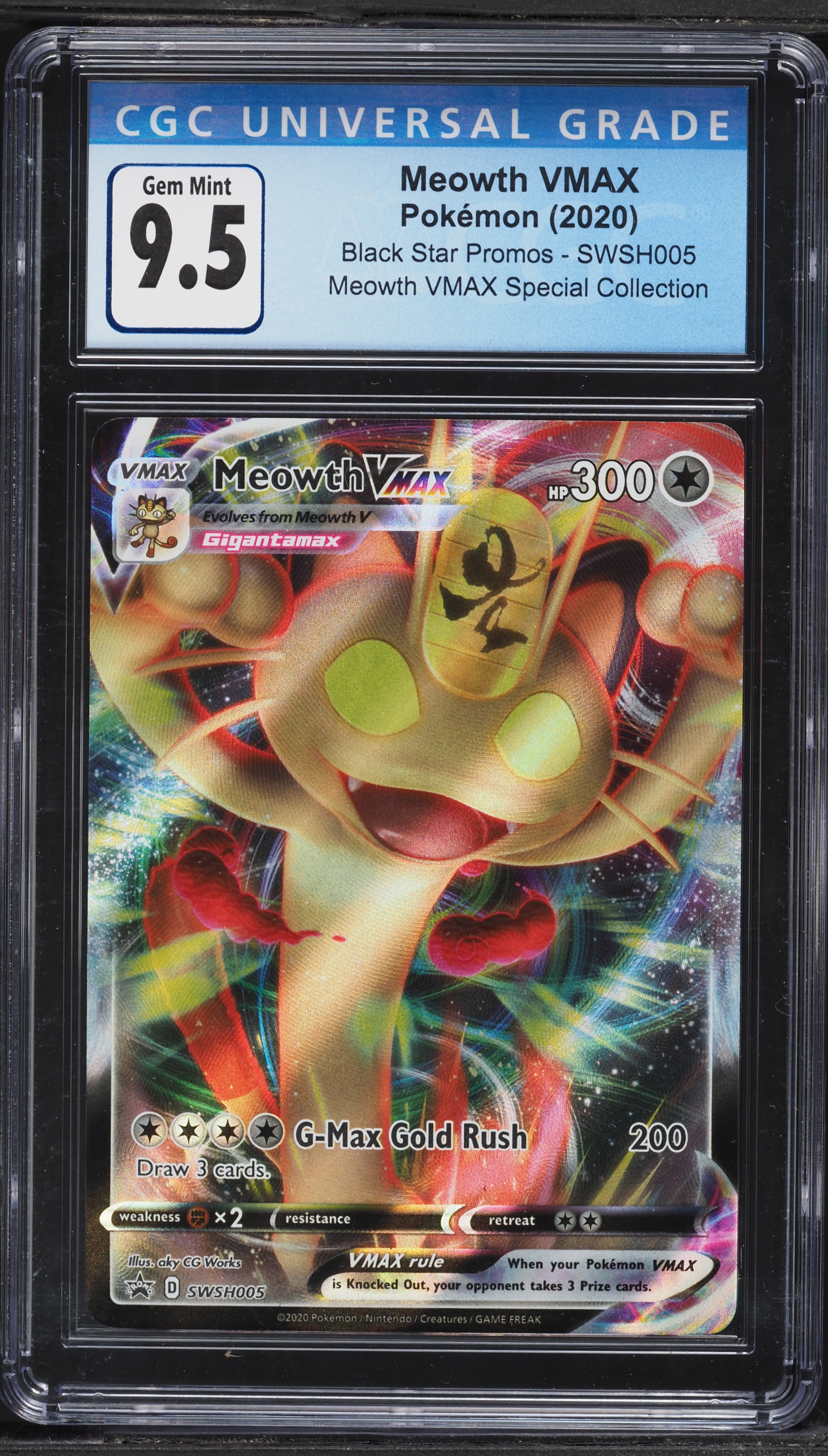 meowth vmax pokemon card value Pokmon - SWSH005 - SWSH Black Star Promos - Collectible Colorless G New Pokemon TCG Card: Meowth