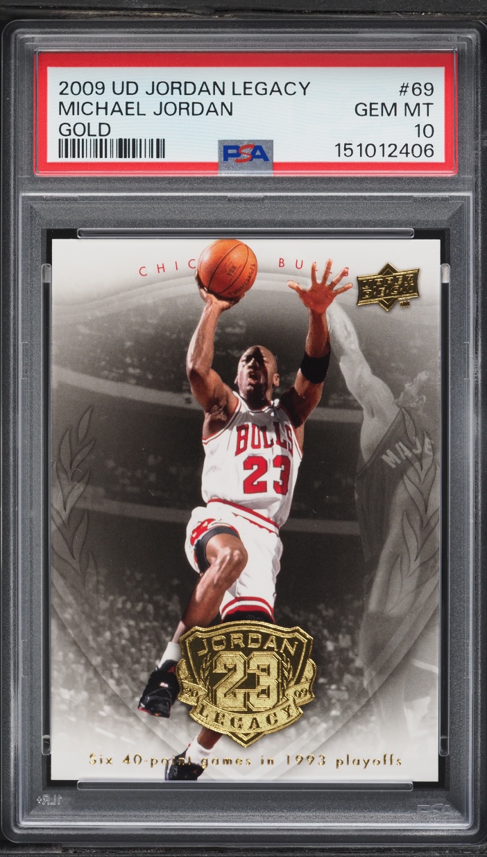 2009 Upper Deck Jordan Legacy Gold Michael Jordan #69 PSA 10 GEM MINT
