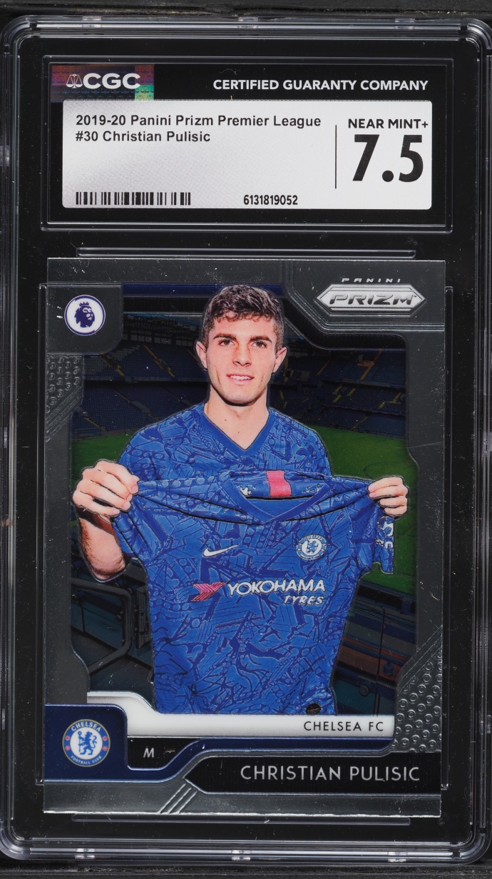 2019 Panini Prizm Premier League Christian Pulisic #30 CGC 7.5 NRMT+