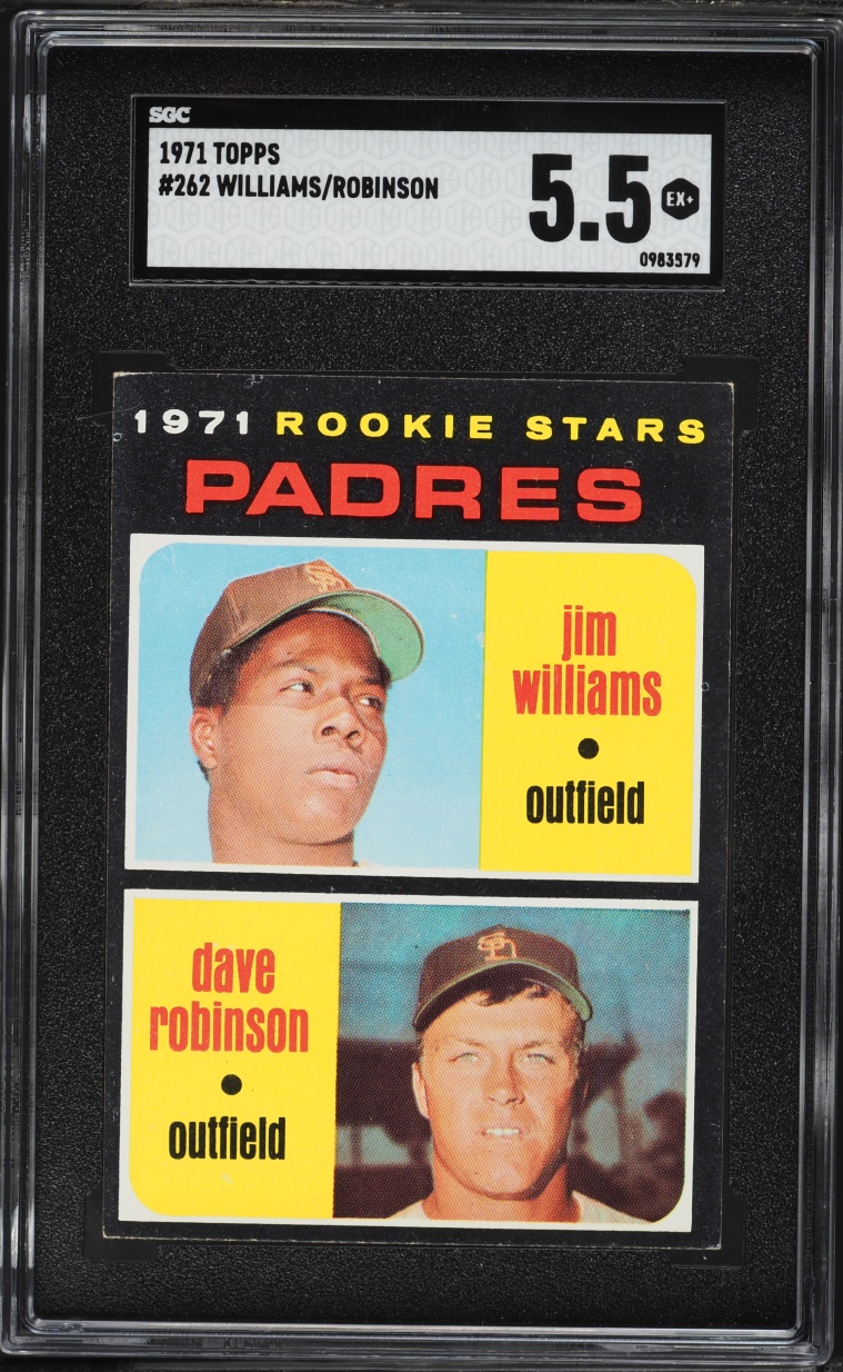 1971 Topps Jim Williams & Dave Robinson ROOKIE #262 SGC 5.5 EX+