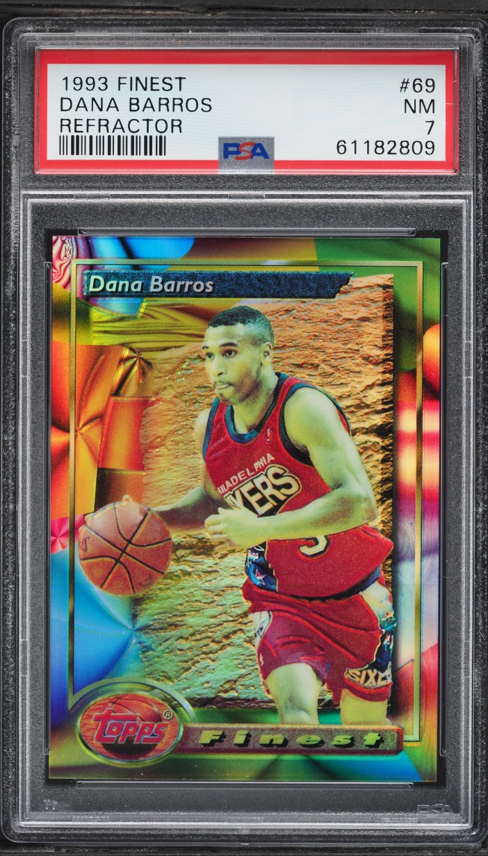 1993 Finest Refractor Dana Barros #69 PSA 7 NRMT