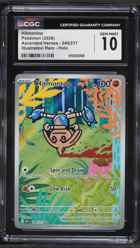 2026 Pokemon Mega Ascended Heroes IR Hitmontop #240 CGC 10 GEM MINT