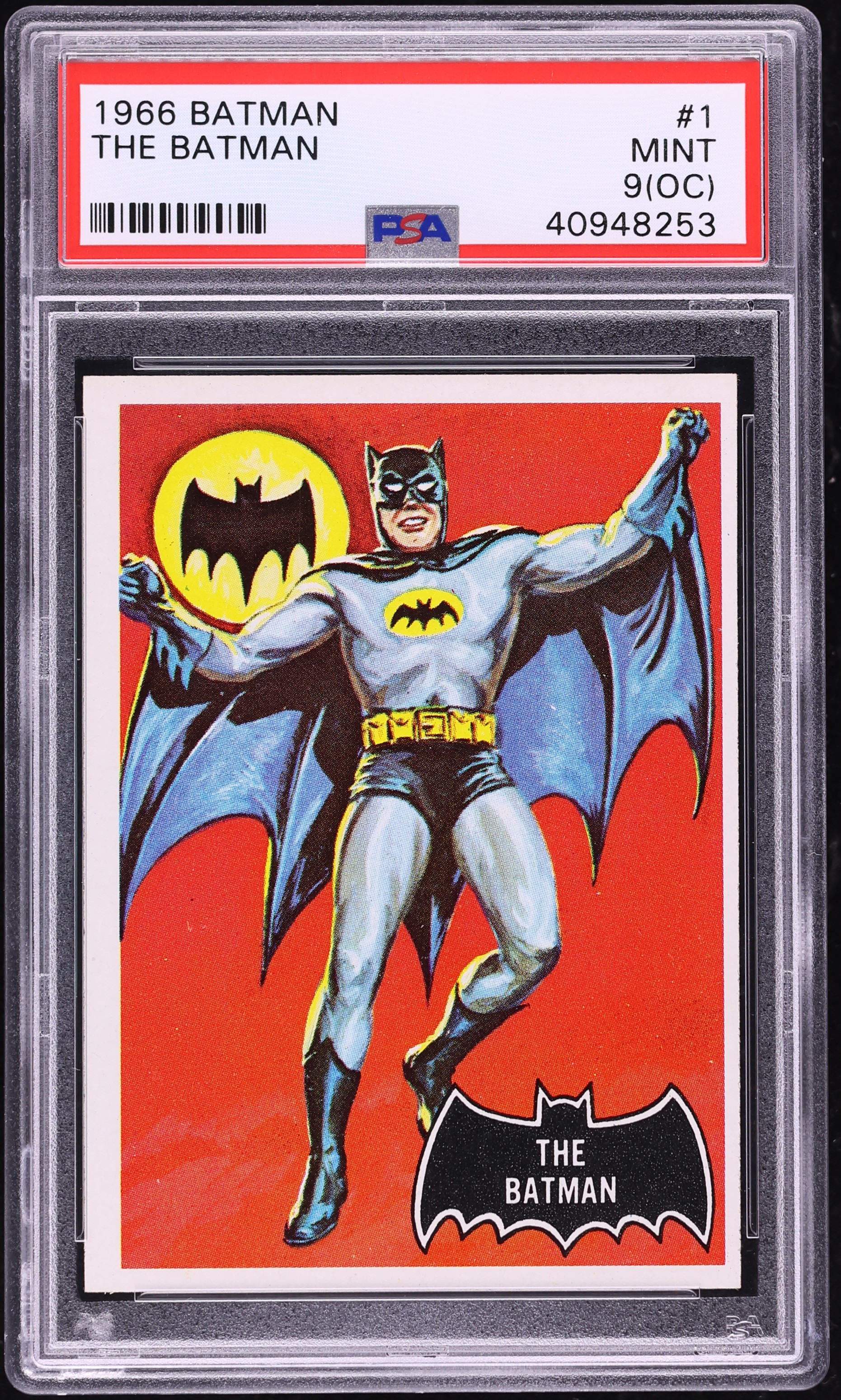 1966 Topps The Batman #1 PSA 9(oc) MINT on Fanatics Collect