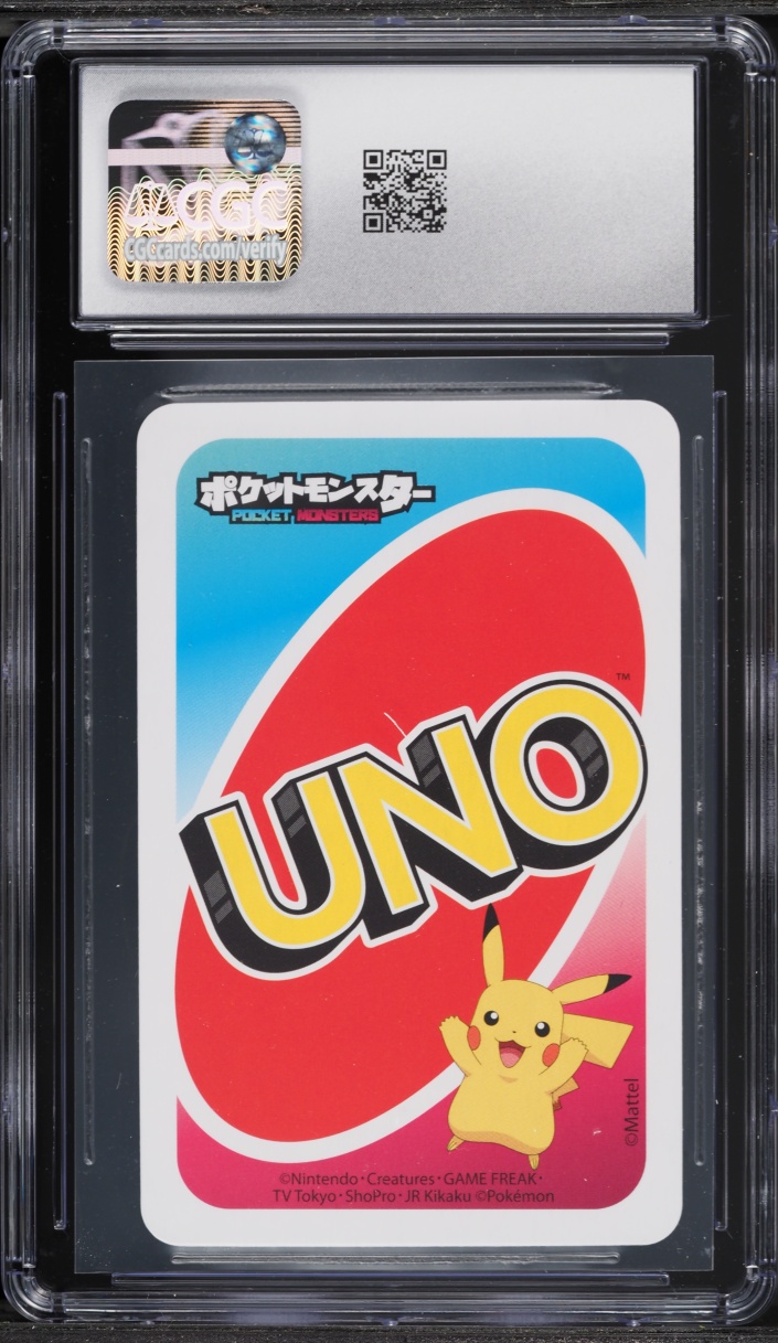 2021 Pokemon Playing Cards Pocket UNO Red Victini #+2 CGC 10 GEM MINT