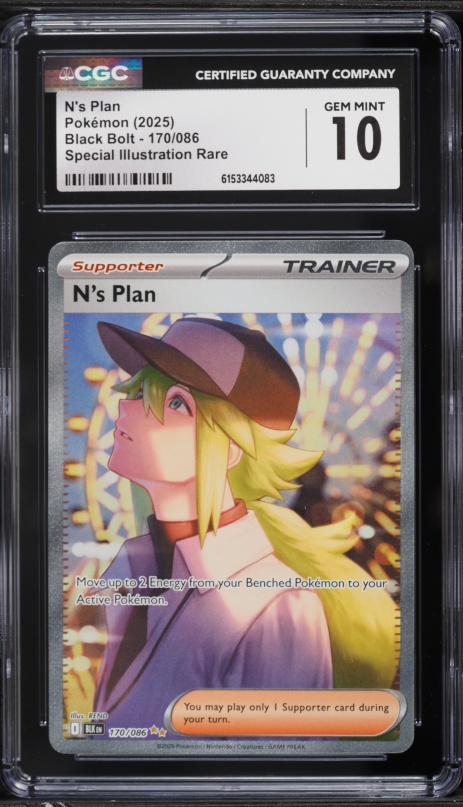 2025 Pokemon Scarlet & Violet Black Bolt SIR N's Plan #170 CGC 10 GEM MINT