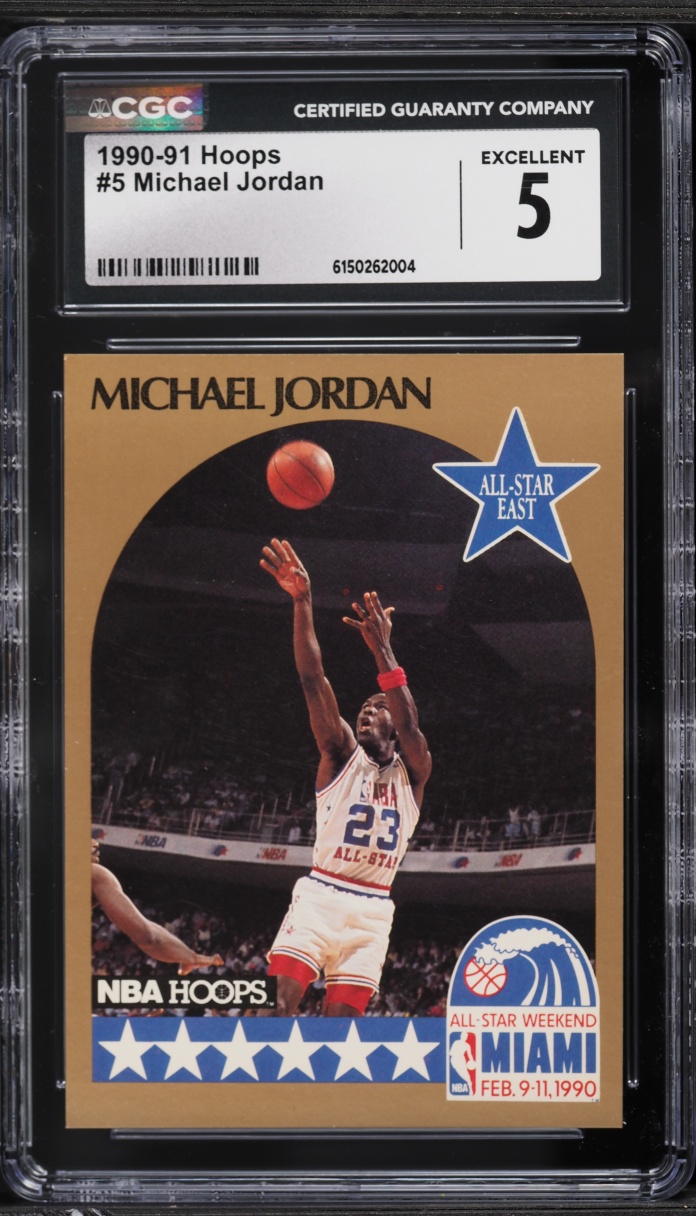 1990 Hoops All-Star Michael Jordan #5 CGC 5 EX