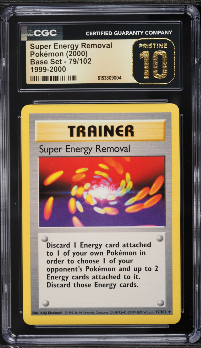 1999-2000 Pokemon Base Set Super Energy Removal #79 CGC 10 PRISTINE