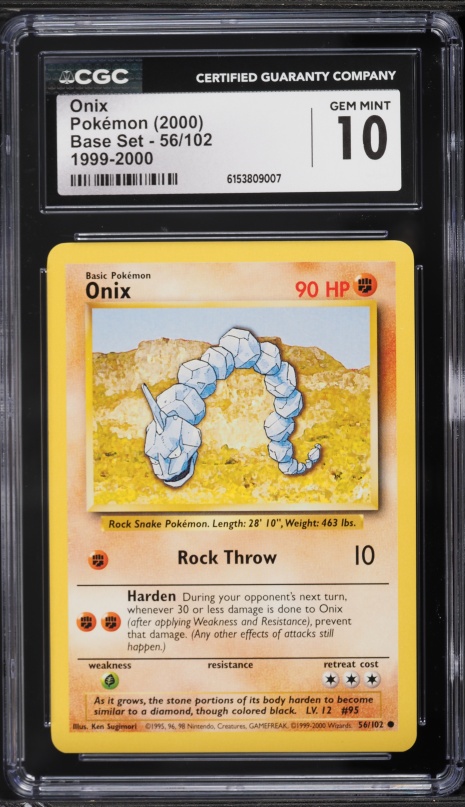 onix pokemon card 1995 1999 Pokemon Japanese Southern Islands Onix #95 CGC 9 MINT on Fanatics  Collect