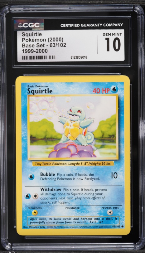 first edition squirtle card 1999 Pokemon Squirtle - 1st Edition Shadowless main image 1