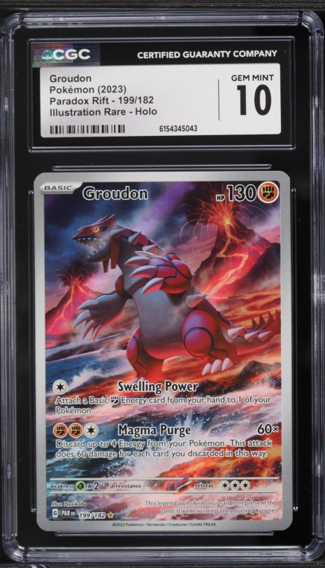 2023 Pokemon French Scarlet & Violet Paradox Rift IR Groudon #199 CGC 10  GEM on Fanatics Collect