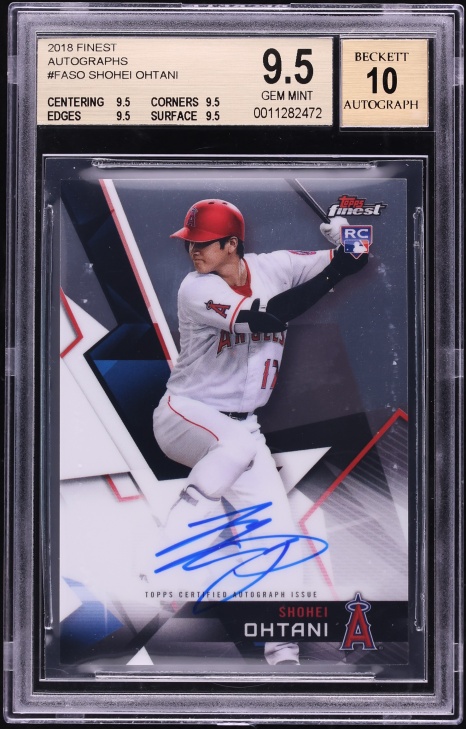 2018 Finest Shohei Ohtani ROOKIE AUTO #FA-SO BGS 9.5 GEM MINT