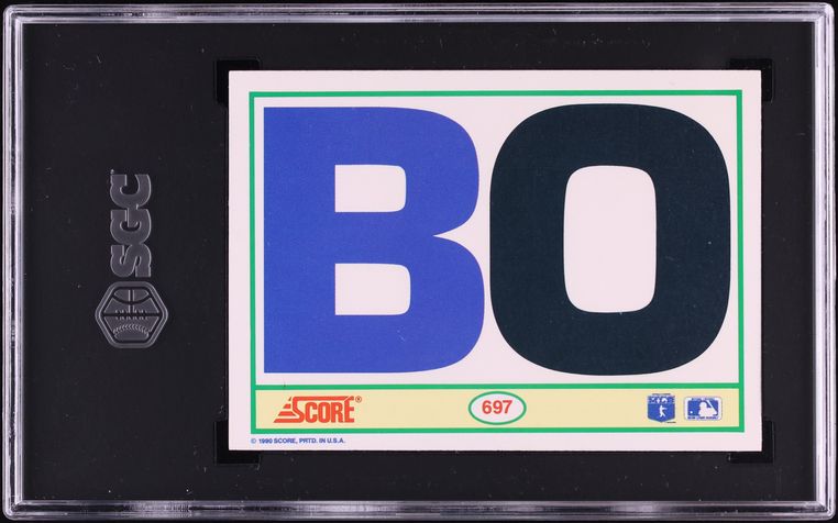 1990 Score Football Bo Jackson #697 SGC 8 NM-MT