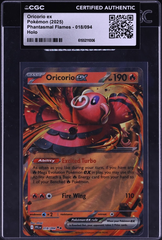 2025 Pokemon Japanese Mega Inferno X SAR Oricorio Ex #111 PSA 10