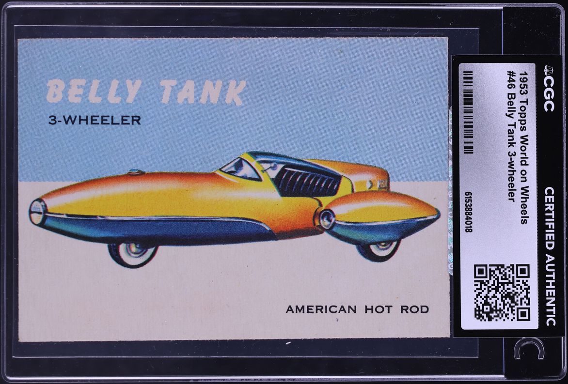 1953 Topps World On Wheels Belly Tank 3-Wheeler #46 CGC AUTH