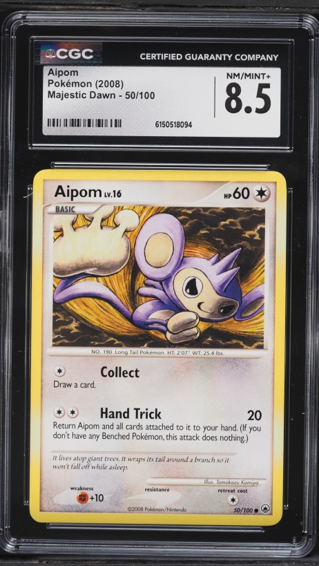 pokemon aipom card 3D Triple Transition [Base Set Starters] Lenticular Print