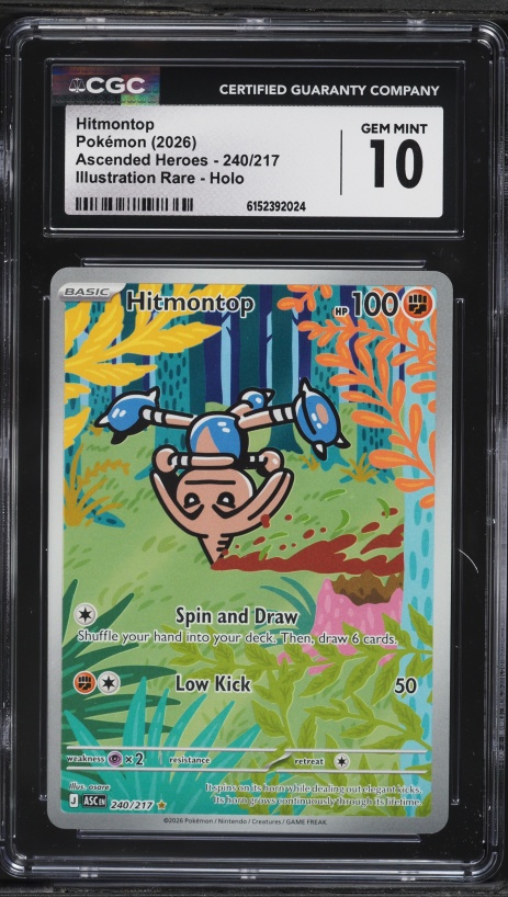 2026 Pokemon Mega Evolution Ascended Heroes IR Hitmontop #240 CGC 10 GEM MINT
