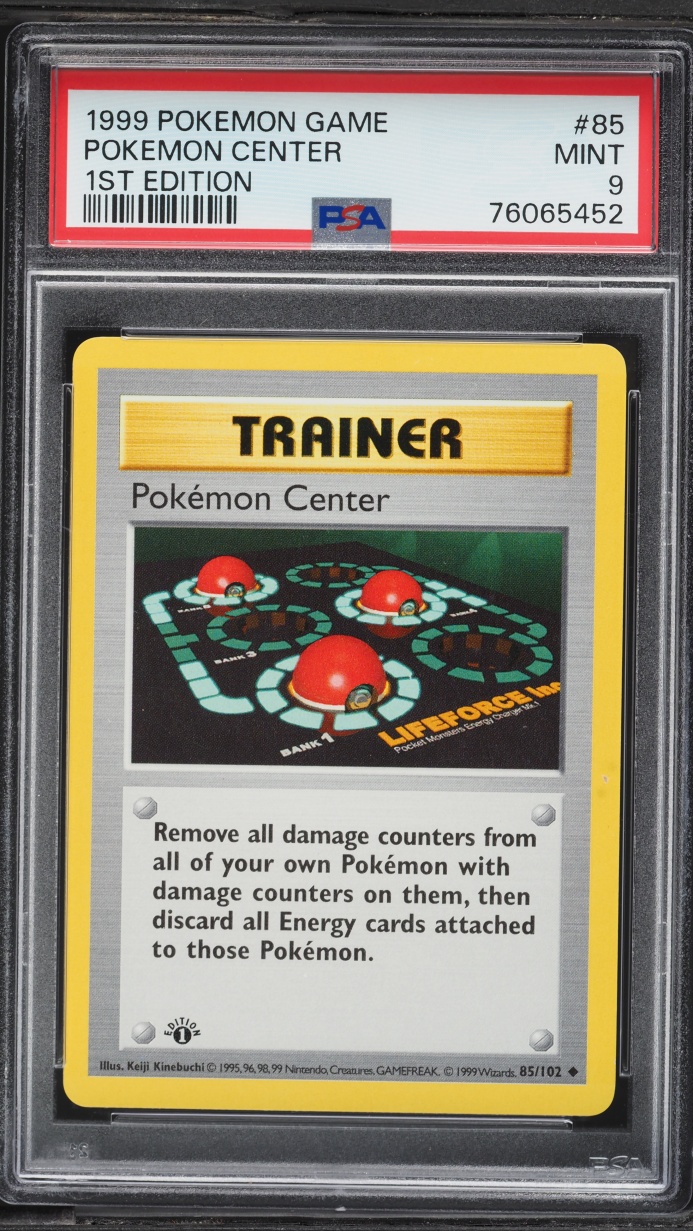 1999 Pokemon Base Set Shadowless 1st Edition Center #85 PSA 9 MINT