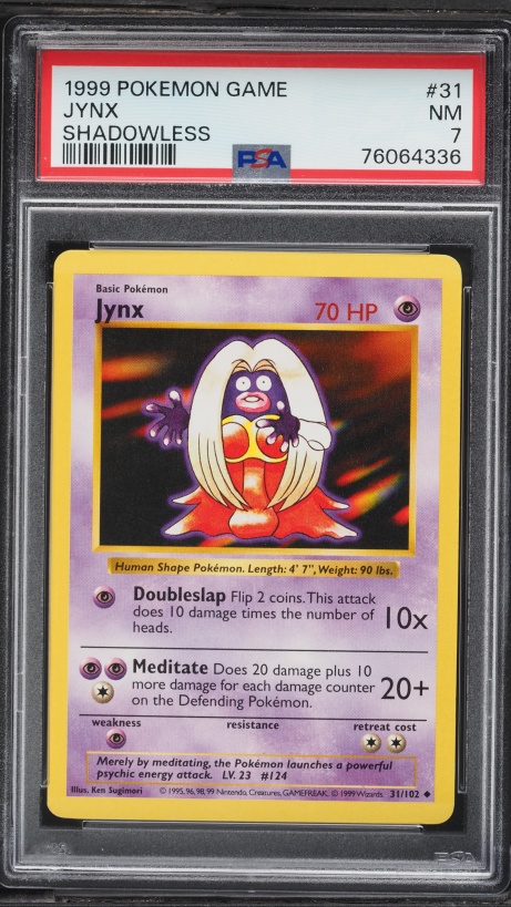 1999 Pokemon Base Set Shadowless Jynx #31 CGC 5 EX on Fanatics Collect