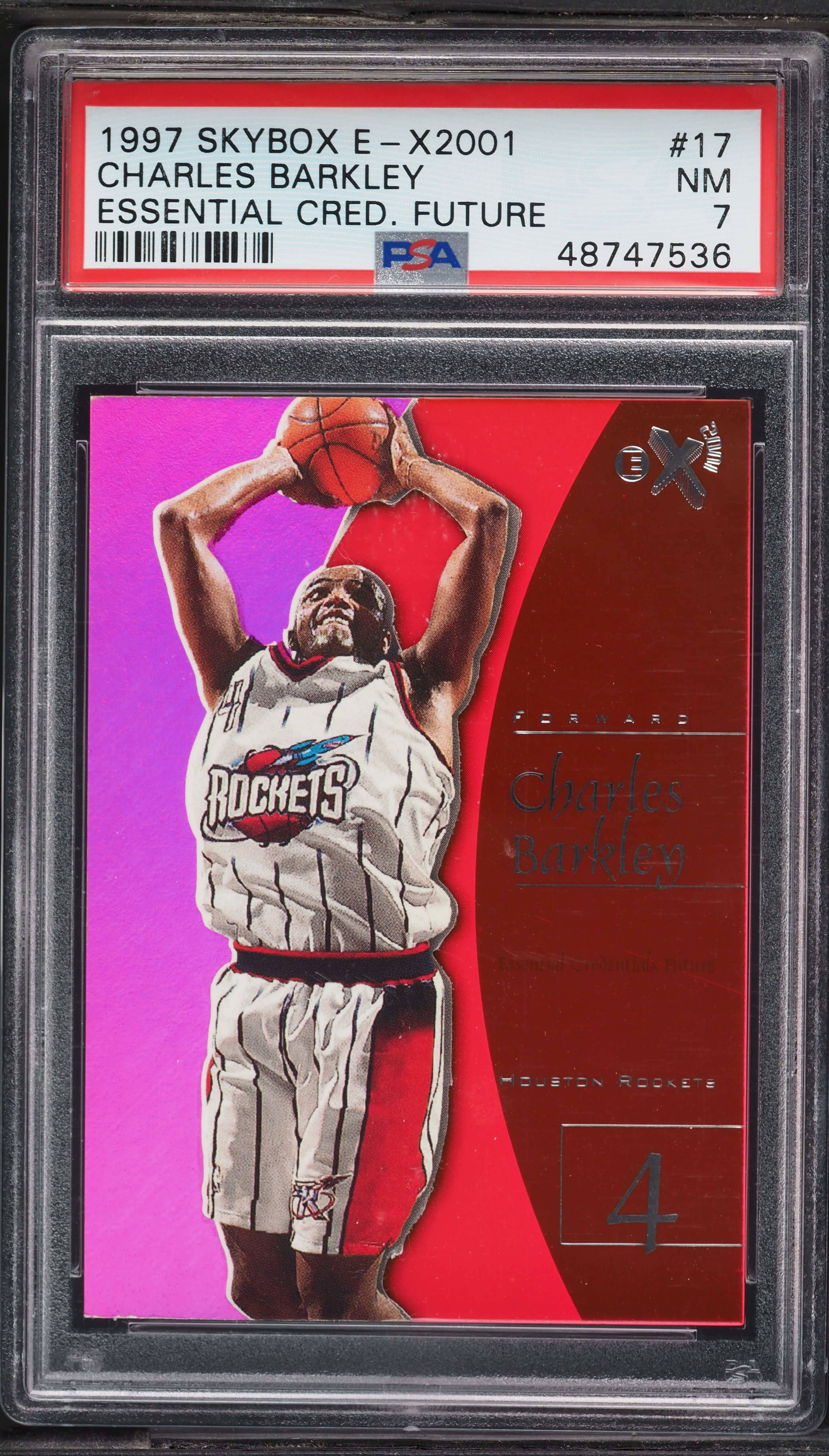 1997 Skybox E-X2001 Essential Credentials Future Charles Barkley 