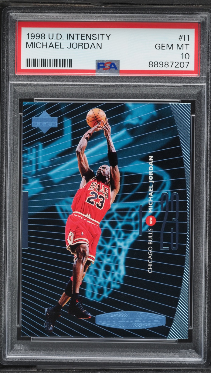 1998 Upper Deck Intensity Michael Jordan #I1 PSA 10 GEM MINT