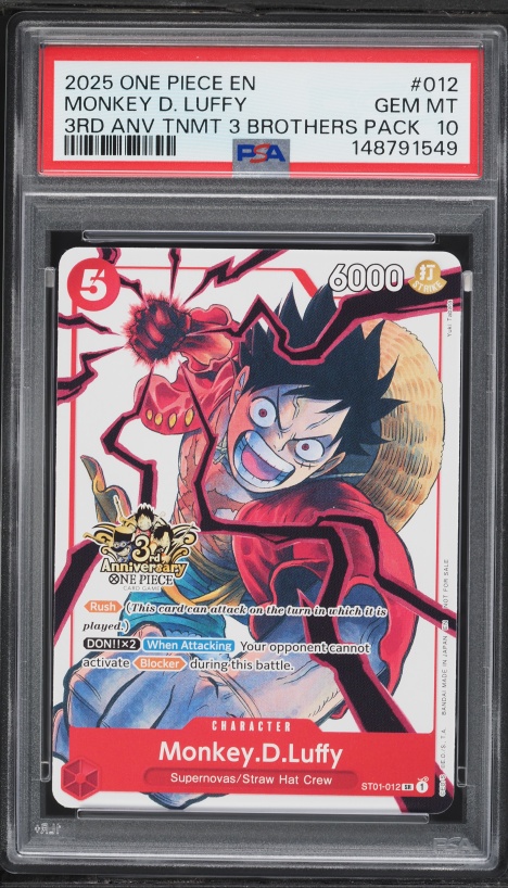 CGC GEM MINT 10 One Piece ルフィ P-055 バスケ Monkey.D.Luffy (055