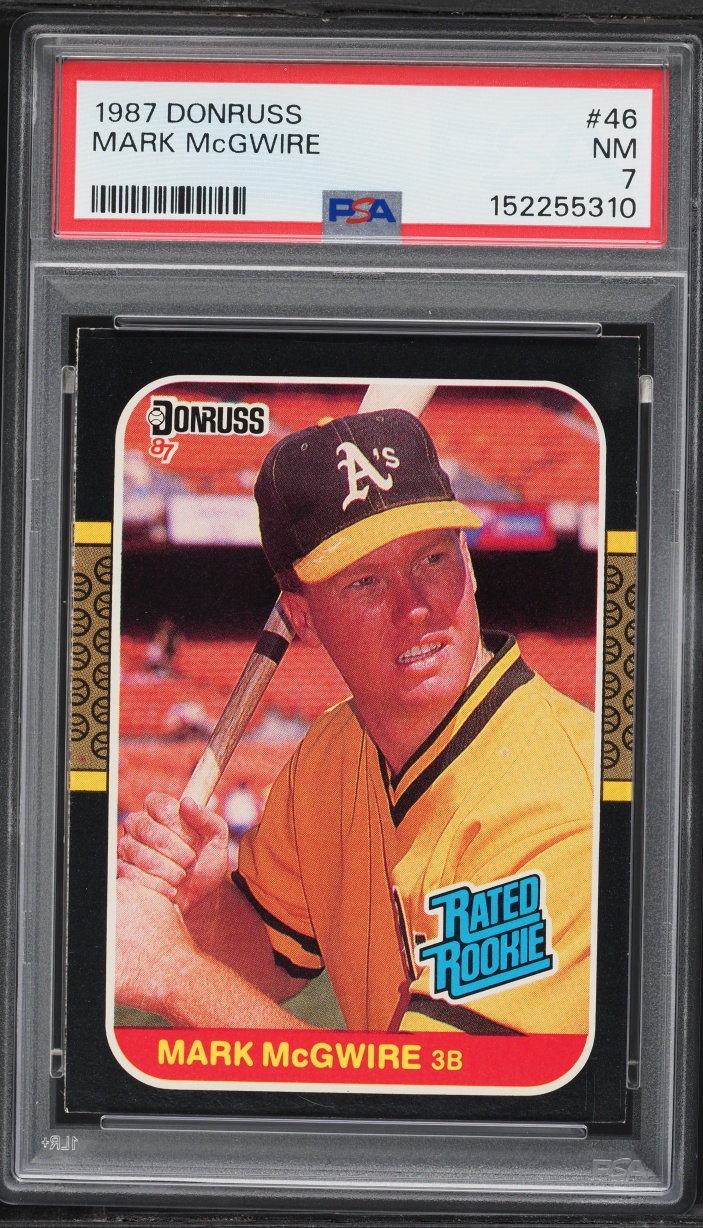 1987 Donruss Mark McGwire ROOKIE #46 PSA 7 NRMT