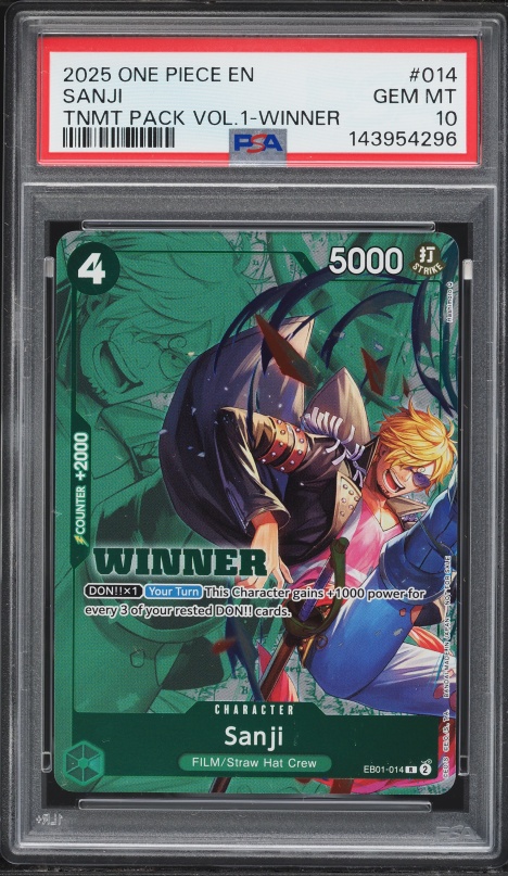 2024 One Piece Japanese Emperors In The New World SR Alt Art Sanji