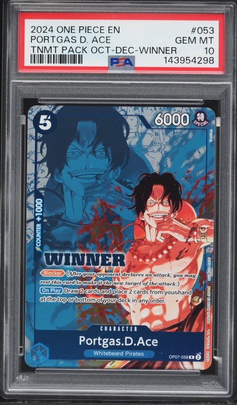2024 One Piece Japanese 7-Eleven Tie-Up Portgas D. Ace #ST13-002