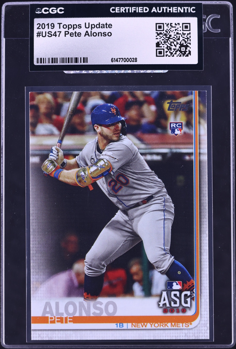 2019 Topps Update Pete Alonso ROOKIE #US47 CGC AUTH