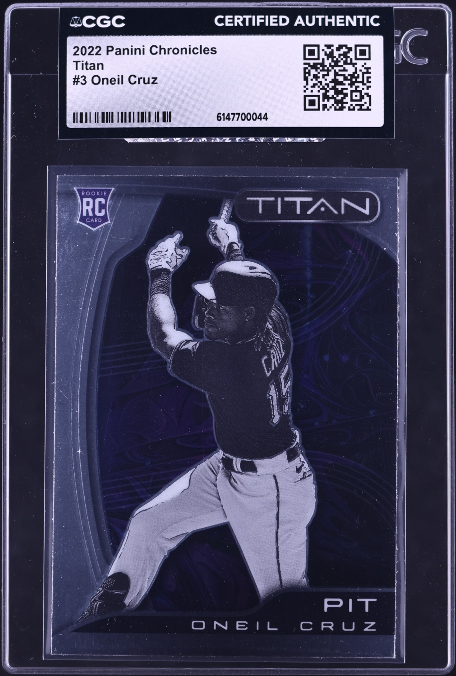 2022 Panini Chronicles Titan Oneil Cruz ROOKIE #3 CGC AUTH