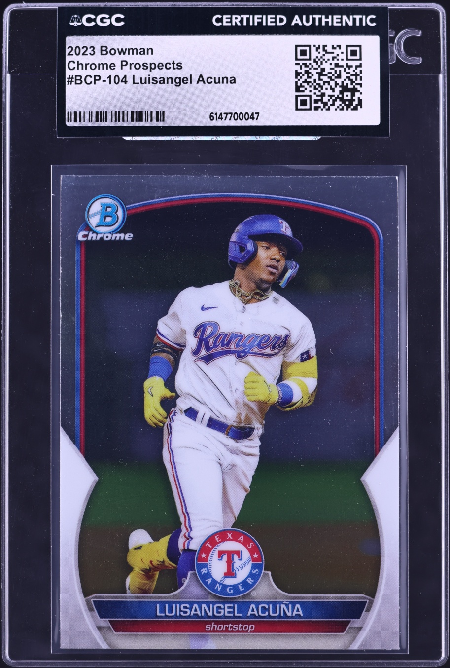 2023 Bowman Chrome Luisangel Acuna PROSPECT #BCP-104 CGC AUTH