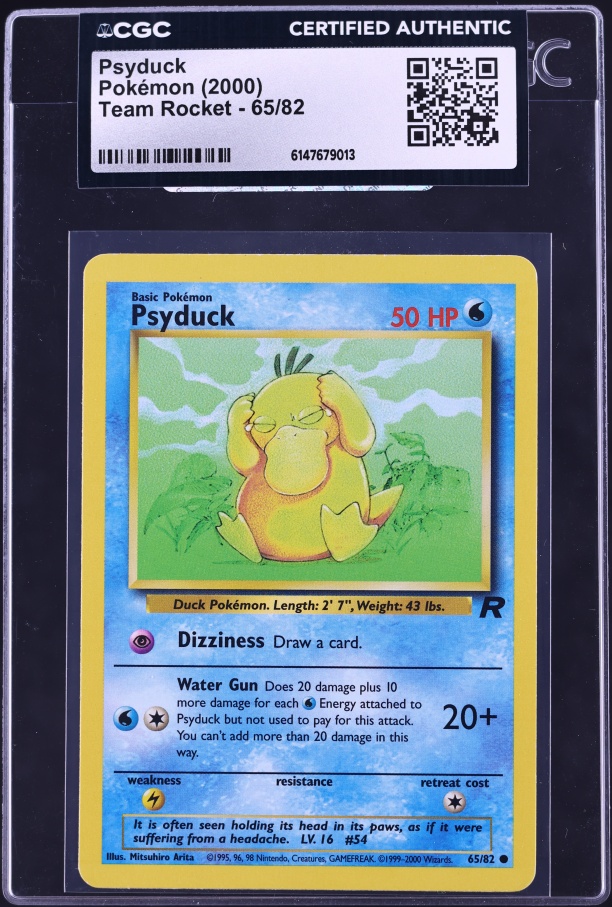 2019 Pokemon Japanese Playing Cards Old Maid Psyduck CGC 10 PRISTINE on  Fanatics Collect