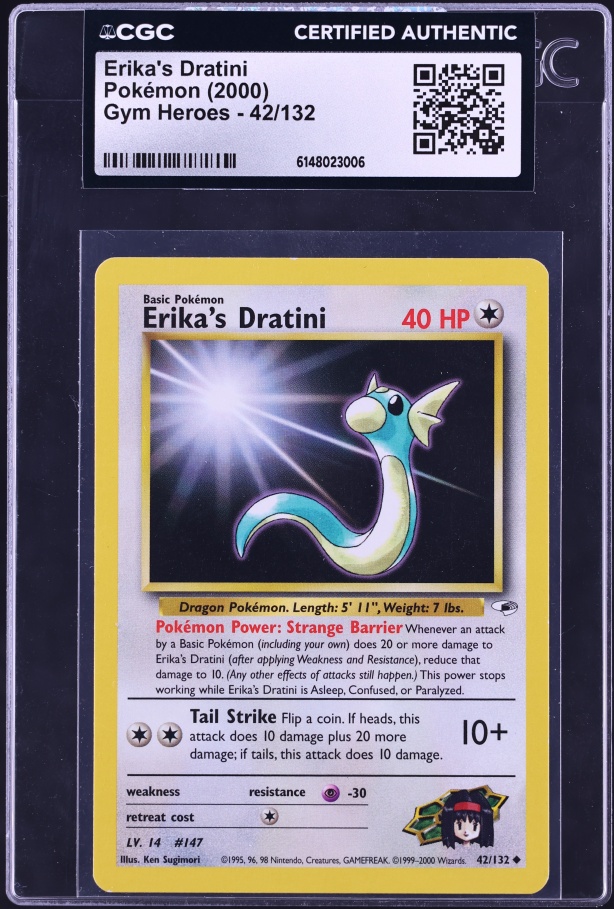 1998 Pokemon Japanese Promo Corocoro Comics Glossy Erika's Dratini PSA 10 GEM on Fanatics Collect 1998 Pokemon Japanese Promo Corocoro Comics Glossy Erika's Dratini PSA 10 GEM on Fanatics Collect