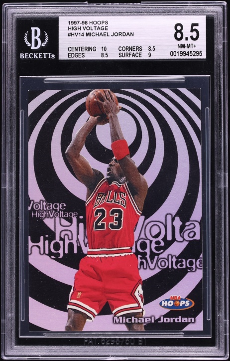 1997 Hoops High Voltage Michael Jordan #HV14 BGS 8.5 NM-MT+