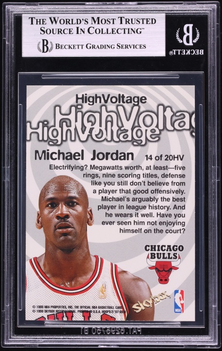 1997 Hoops High Voltage Michael Jordan #HV14 BGS 8.5 NM-MT+