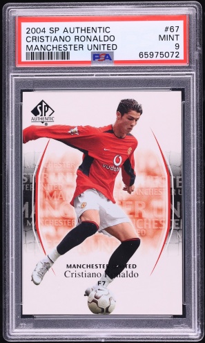 2004 SP Authentic Manchester United Cristiano Ronaldo #67 PSA 9 2004 SP Authentic Manchester United Cristiano Ronaldo #67 PSA 9