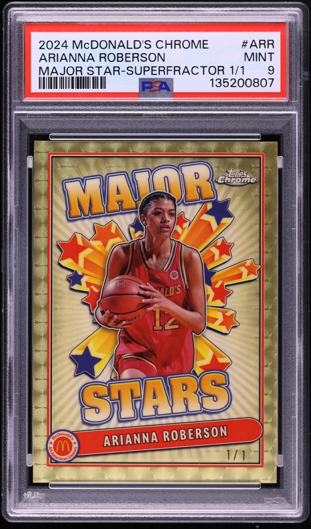 2024 Topps Chrome McDonald's All American Superfractor Arianna Roberson ROOKIE 1/1 #ARR PSA 9