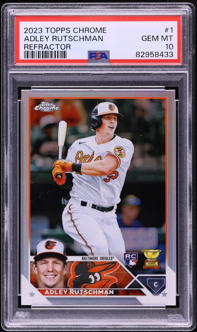 2023 Topps Chrome Refractor Adley Rutschman ROOKIE #1 PSA 10 GEM MINT