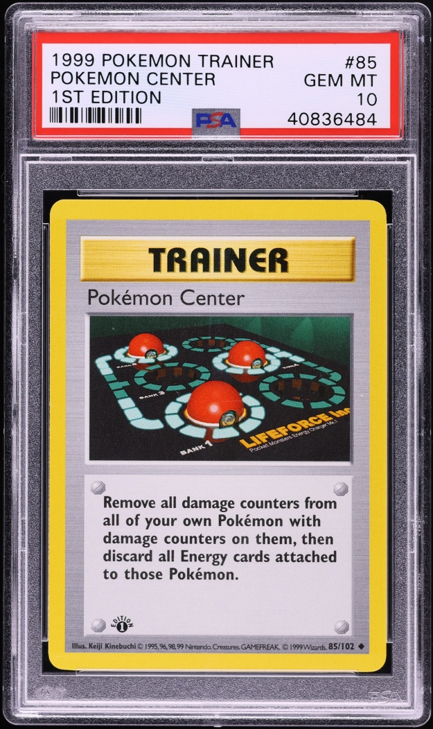 1999 Pokemon Base Set Shadowless 1st Edition Center #85 PSA 10 GEM MINT
