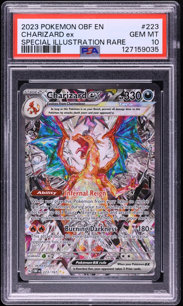 2023 Pokemon Scarlet & Violet Obsidian Flames SIR Charizard Ex #223 PSA 10 GEM MINT
